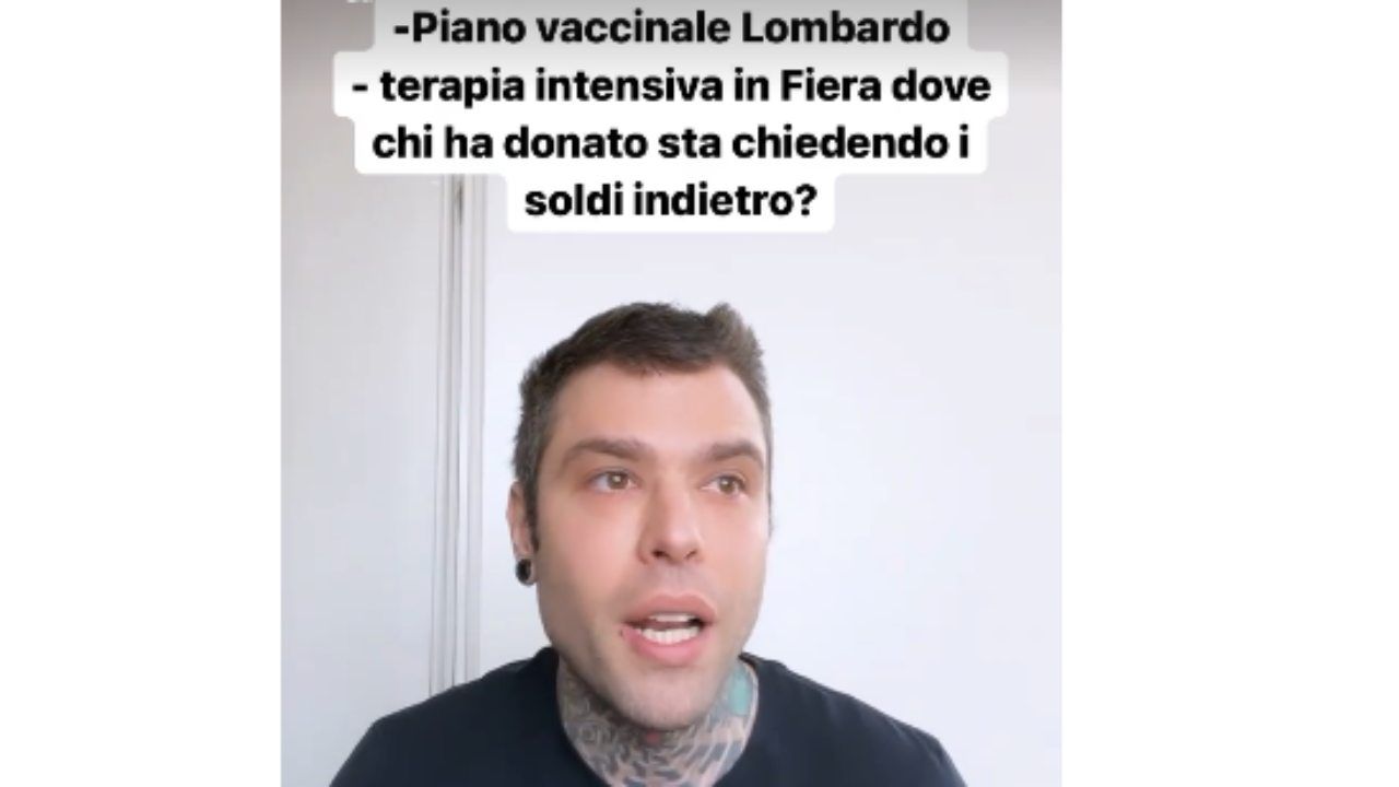 Fedez foto da Instagram