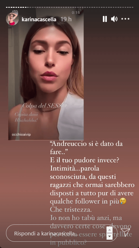 Karina Cascella sbotta contro Andrea Zelletta Natalia Paragoni 