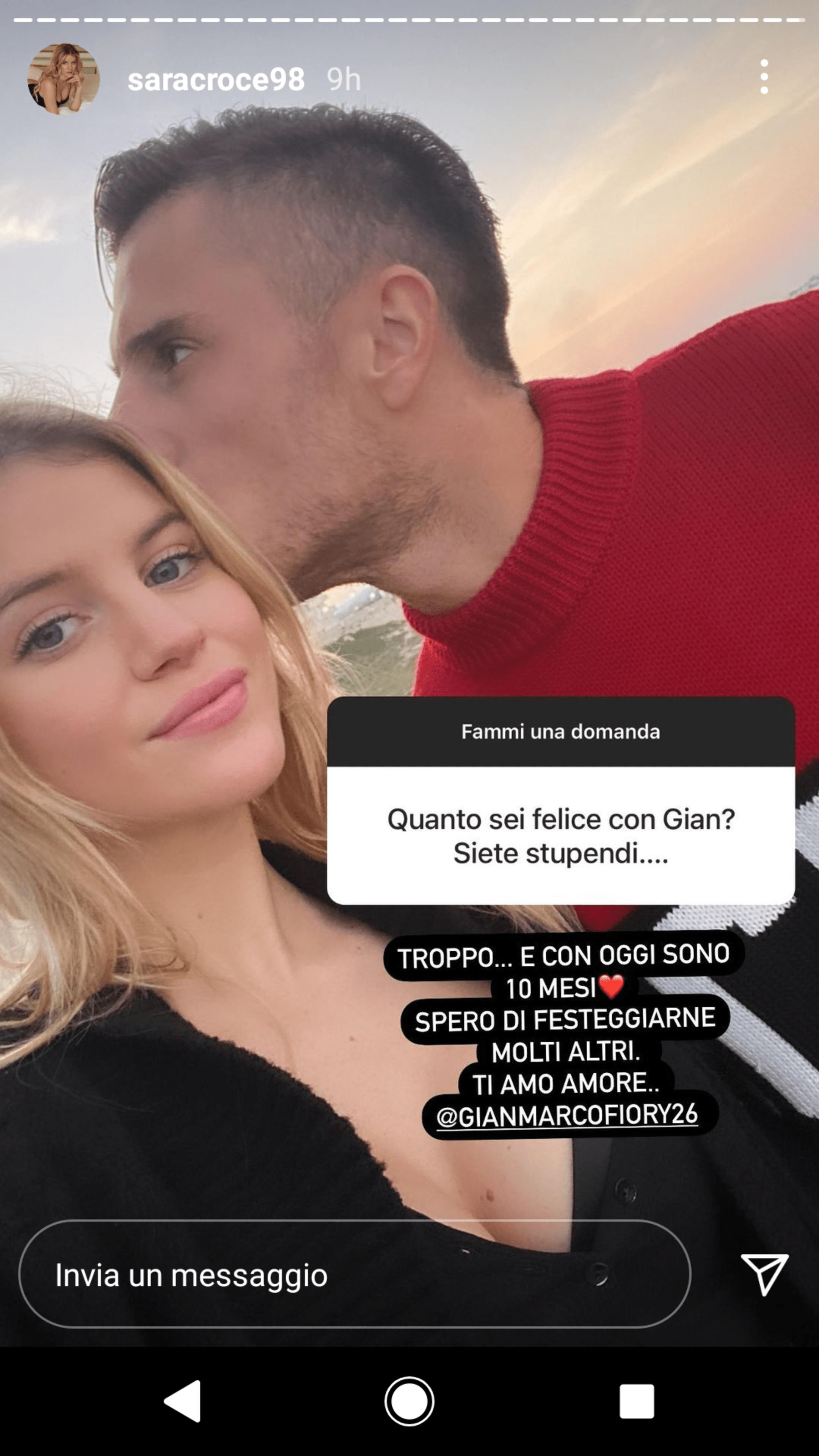 Sara Croce festeggia l'amore con Gianmarco: ma in diretta seduce l'ex gieffino