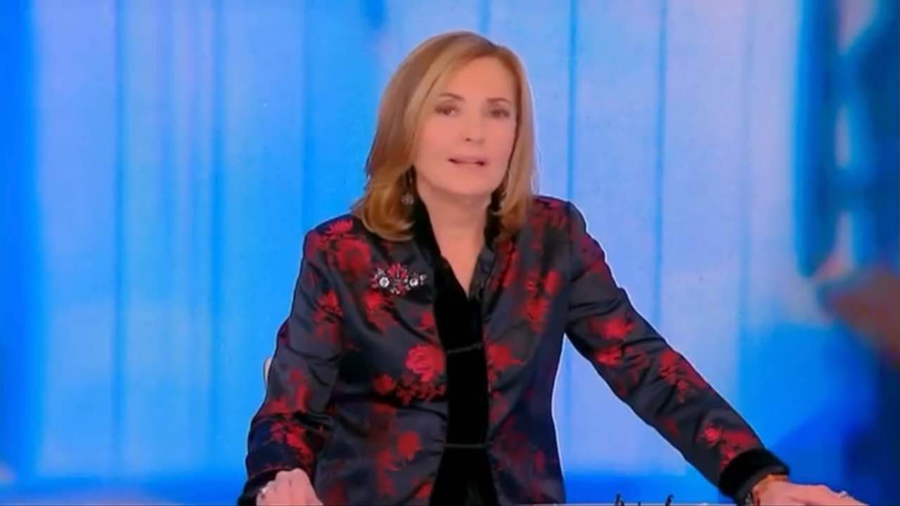 Barbara Palombelli diretta episodio piangere lacrime