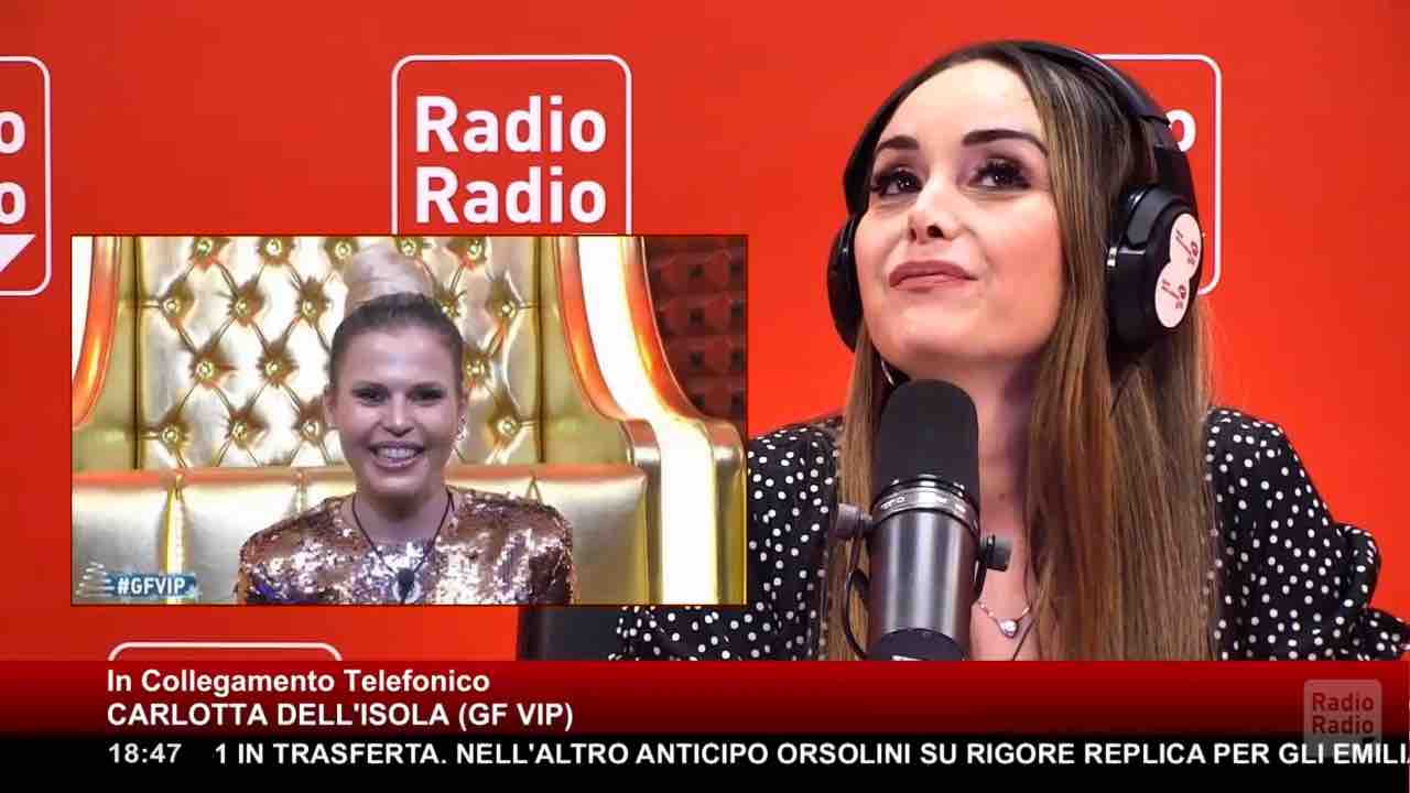 GF Vip Carlotta Dell'Isola sogno