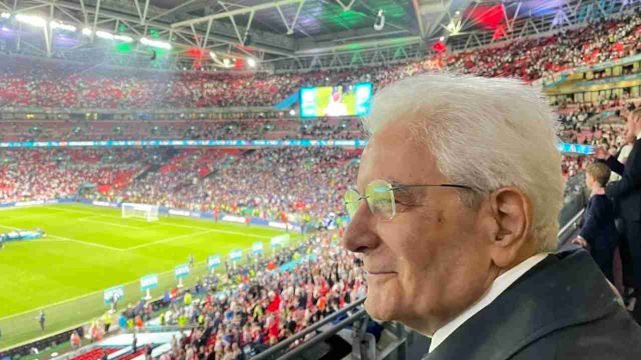 Sergio Mattarella a Wembley