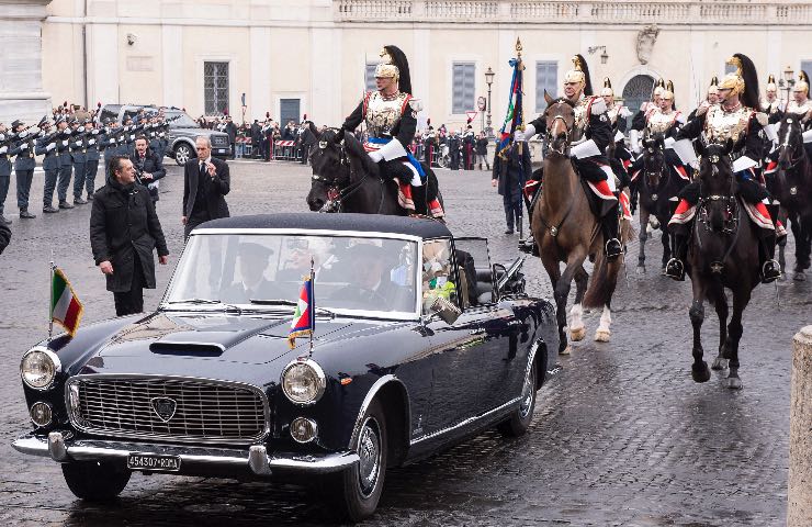 Lancia Flaminia servizio storica limousine Quirinale