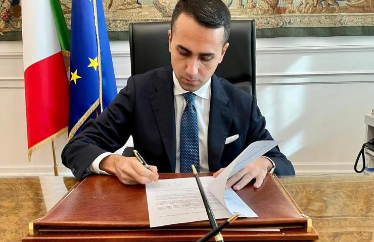 Il Ministro degli Esteri Luigi Di Maio