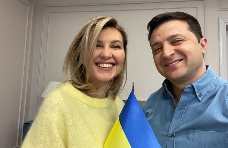 Olena Zelenska e Volodmyr Zelensky