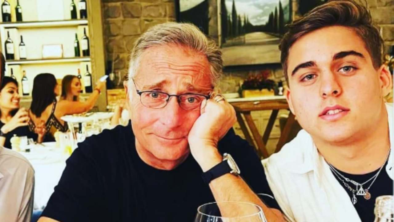 Davide Bonolis e il papà Paolo