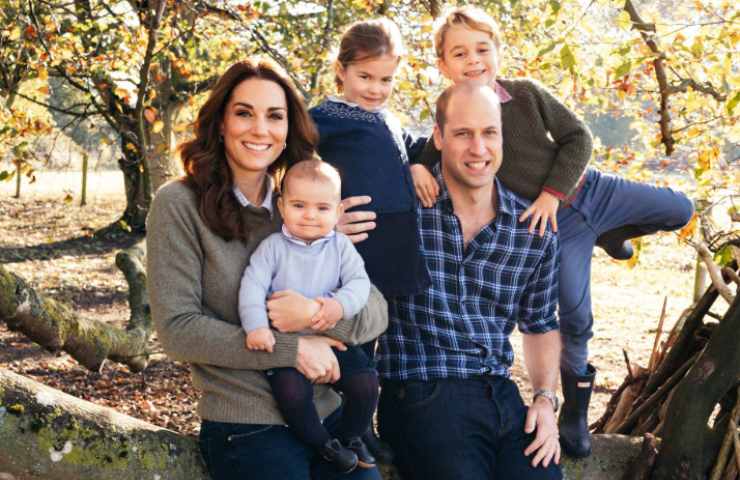 William e Kate con i figli